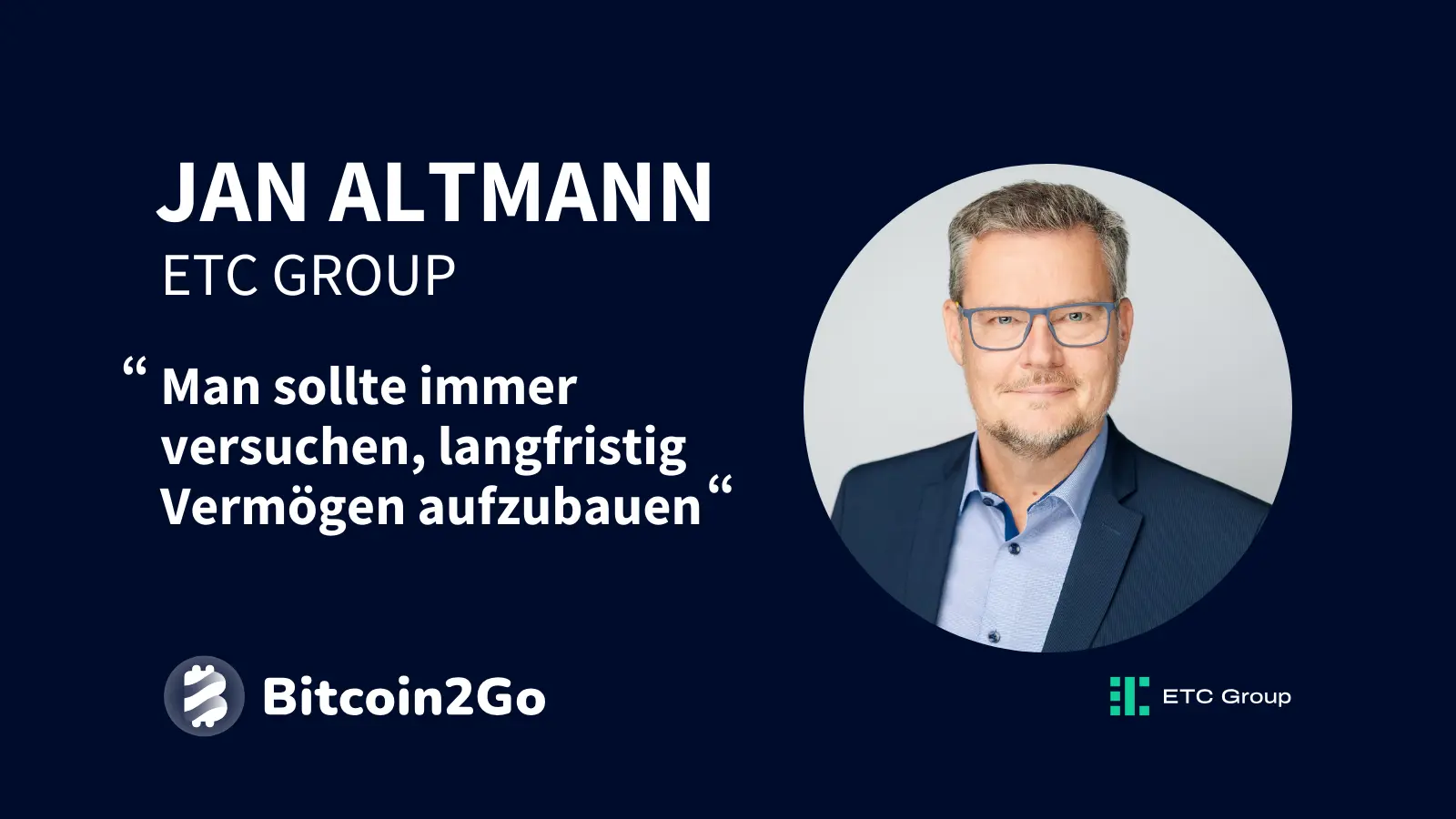 Jan Altmann von Bitwise Europe im Bitcoin2Go-Interview