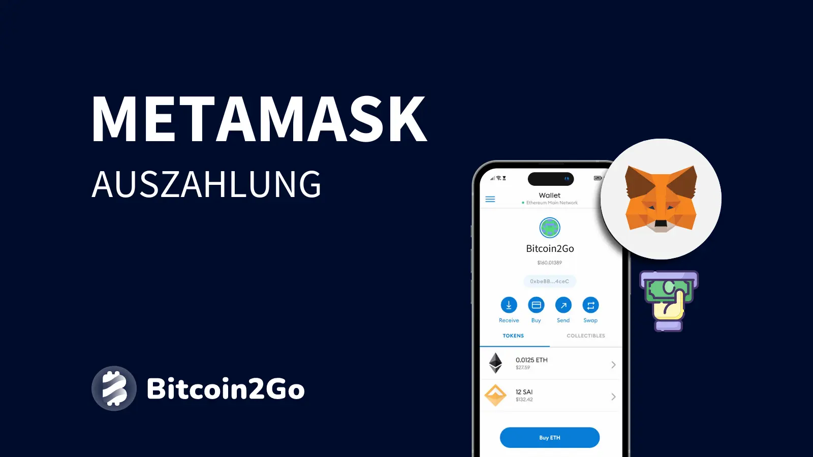 MetaMask auszahlen: Krypto verkaufen und Geld aufs Konto überweisen
