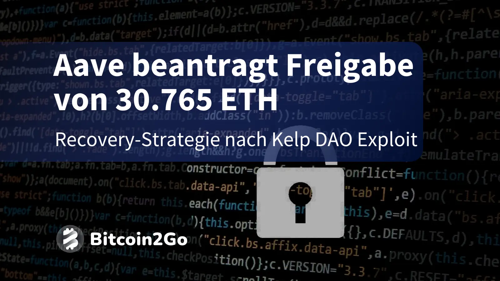 Aave beantragt Freigabe von 30.765 ETH