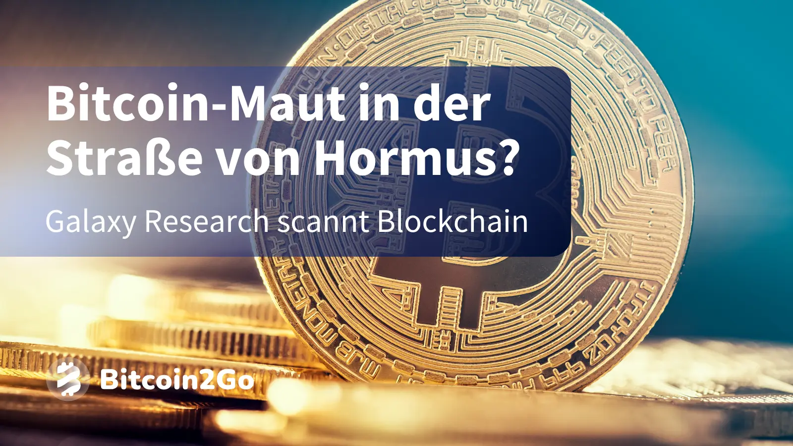 Bitcoin-Maut in der Straße von Hormus