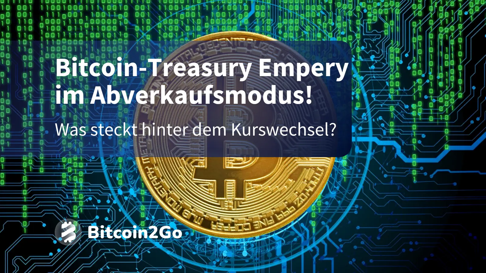 Bitcoin-Treasury im Abverkaufsmodus