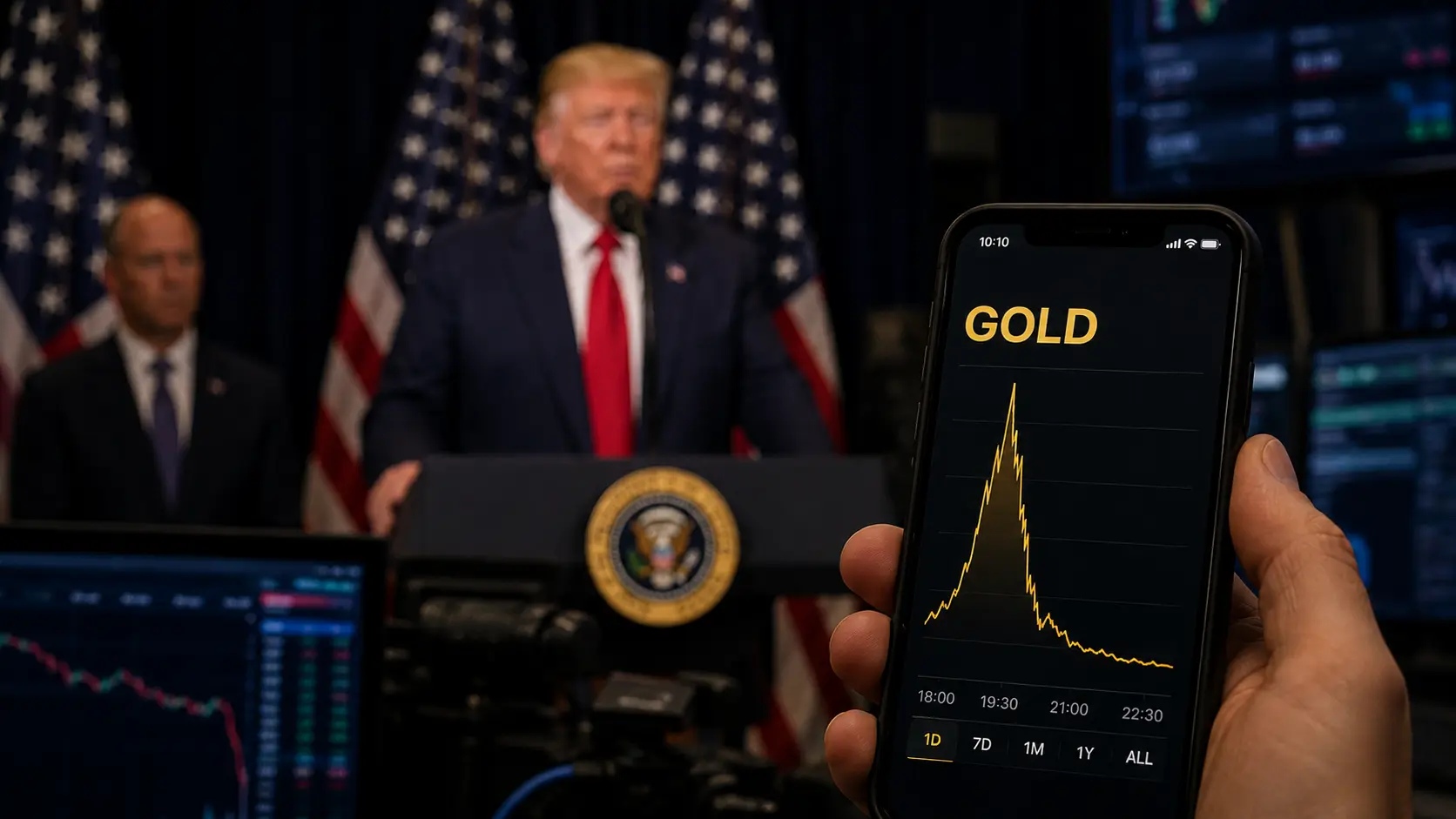 Der Memecoin GOLD schoss nach seiner Trump-nahen Bewerbung kurzzeitig nach oben und brach anschließend massiv ein