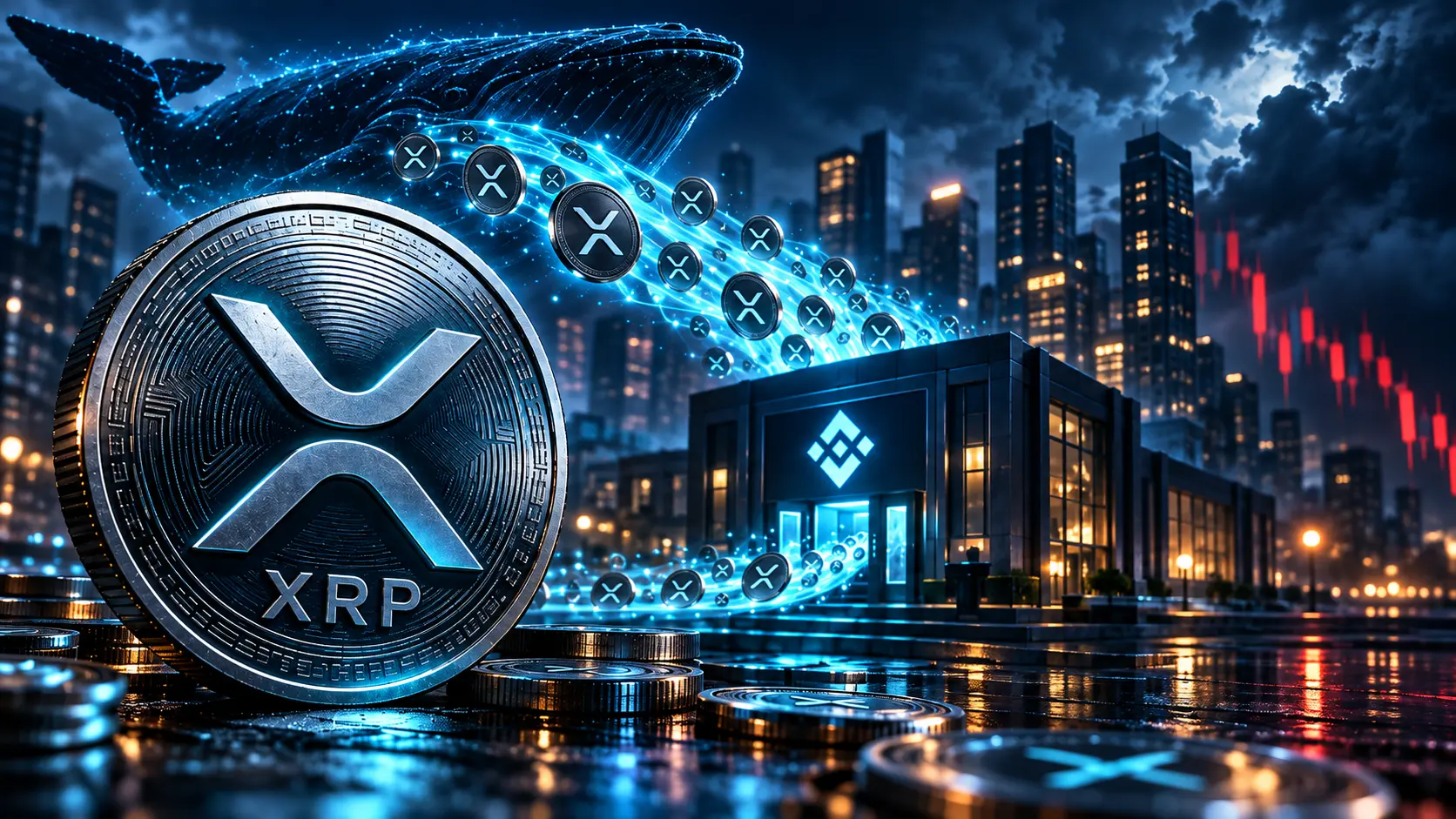XRP-Kurs: Whale-Zuflüsse explodieren – droht ein Crash? Hinweis: Bild wurde mithilfe von KI generiert.