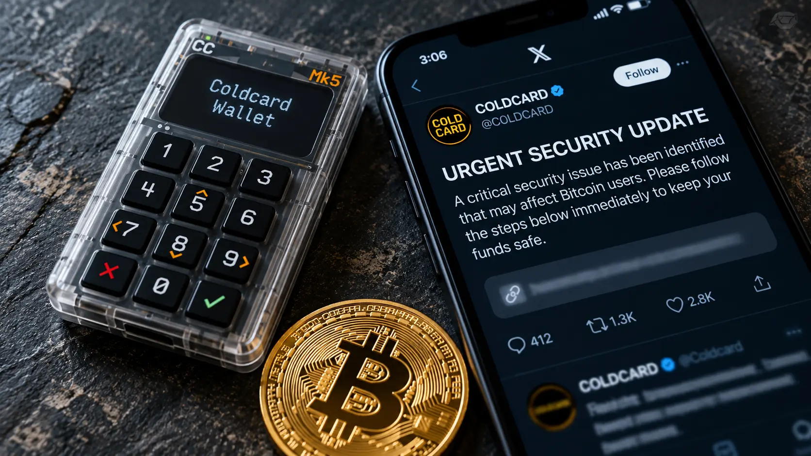 Coldcard: Phishing-Link auf X trifft Bitcoin-Nutzer