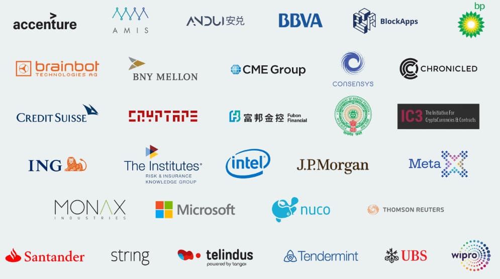 Mitglieder der Ethereum Enterprise Alliance (EEA)