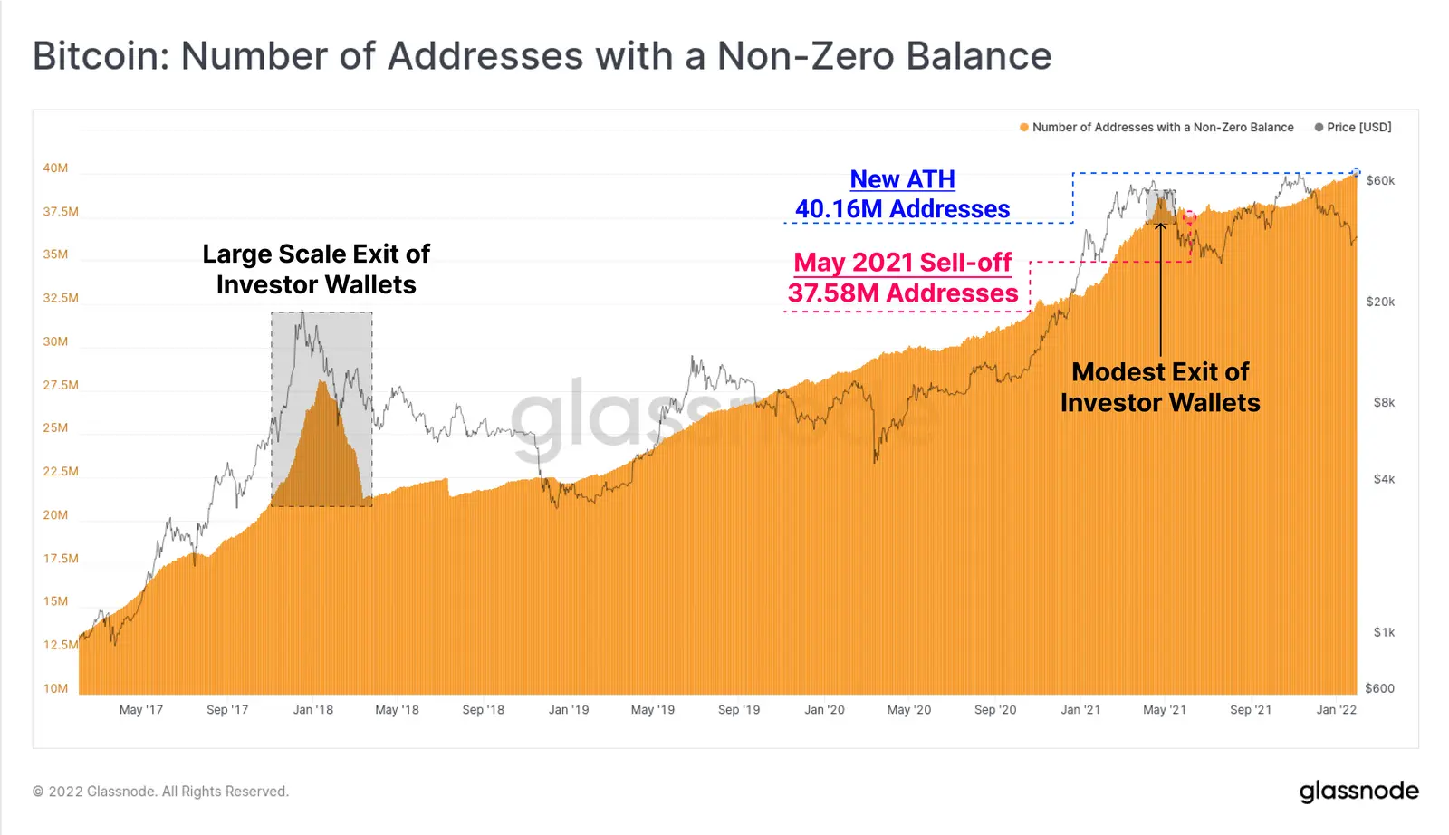 Anzahl der Bitcoin-Wallets mit einer Nicht-Null-Bilanz - Titelbild
