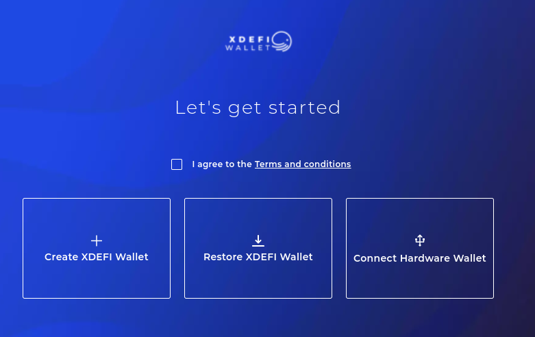XDEFI Wallet erstellen