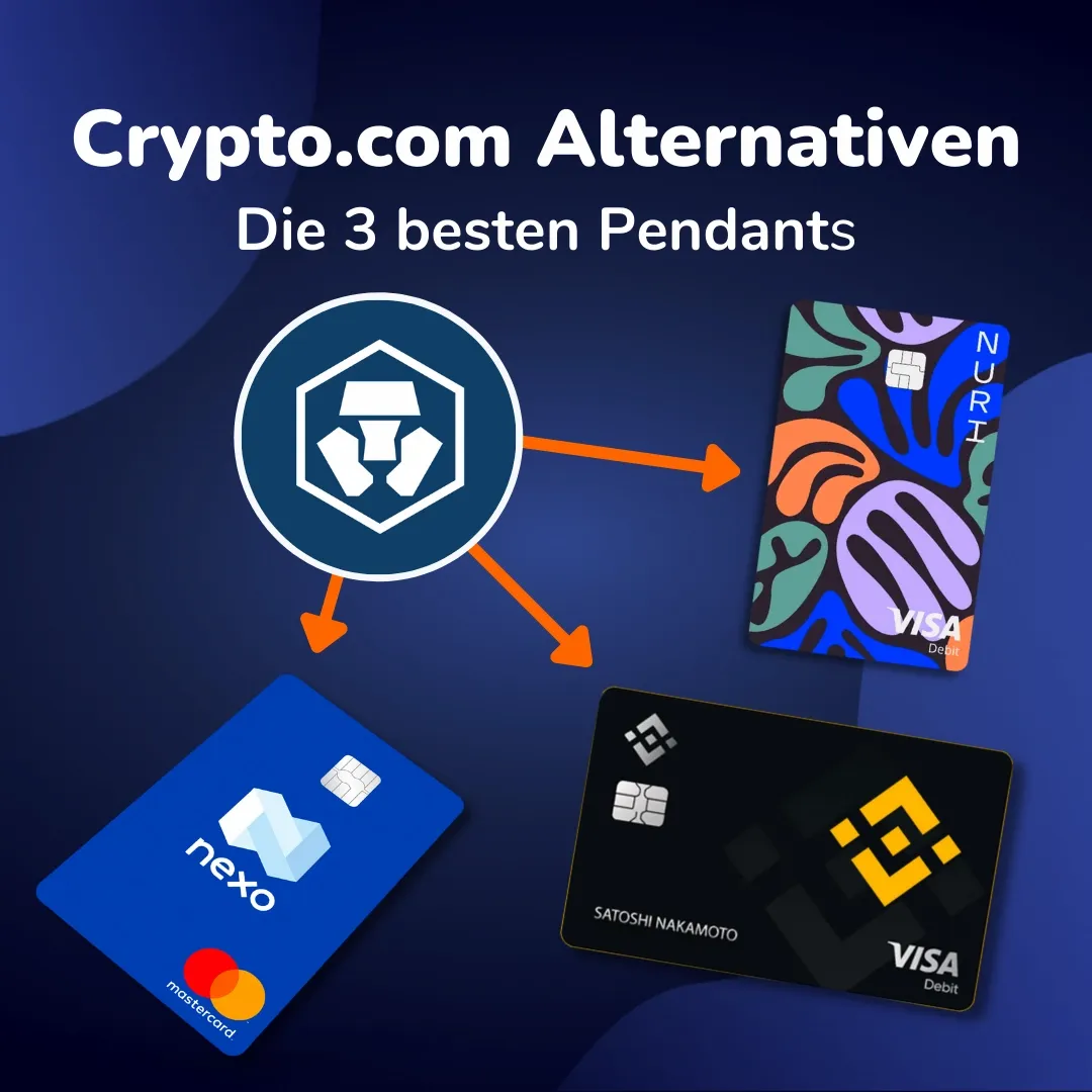 Crypto.com Kreditkarte Alternativen: Die Top 3 Krypto Kreditkarten