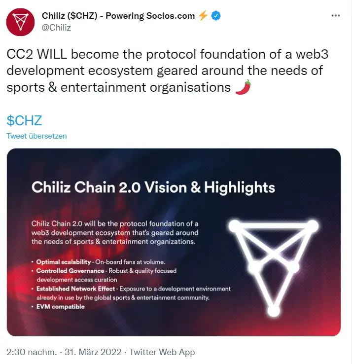 Launch Chiliz Chain 2.0