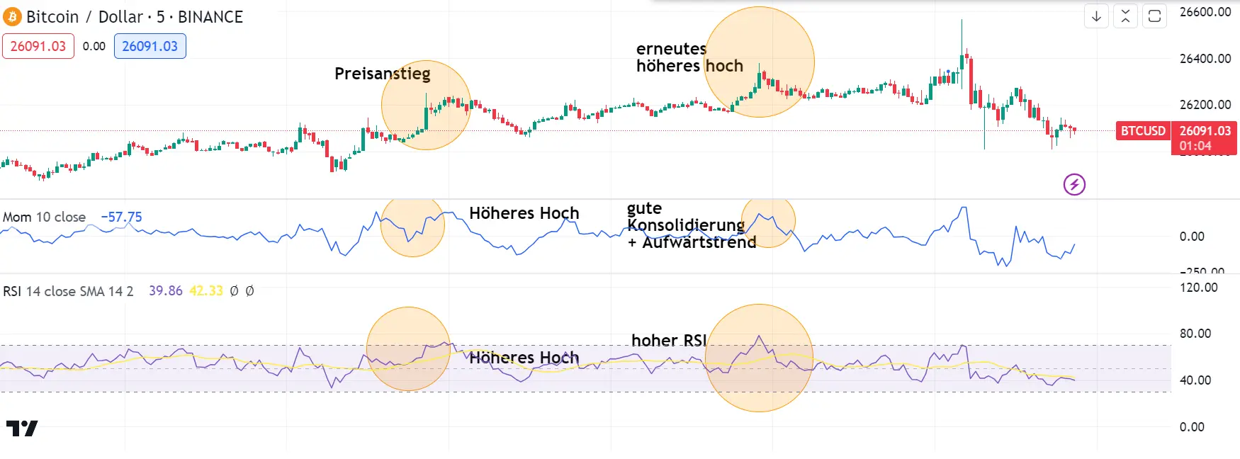 Trading View: Momentum Indikator & RSI