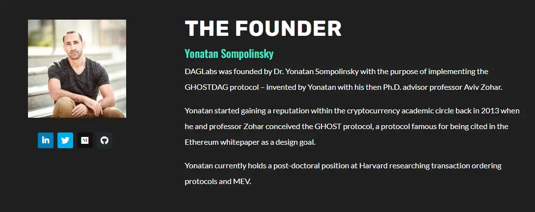 Yonatan Sompolinsky ist der Gründer von Kaspa