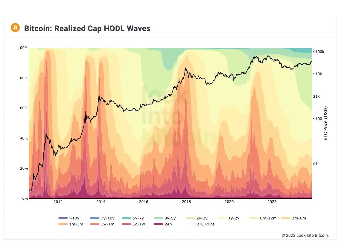 RHODL-Waves, Quelle: Look Into Bitcoin