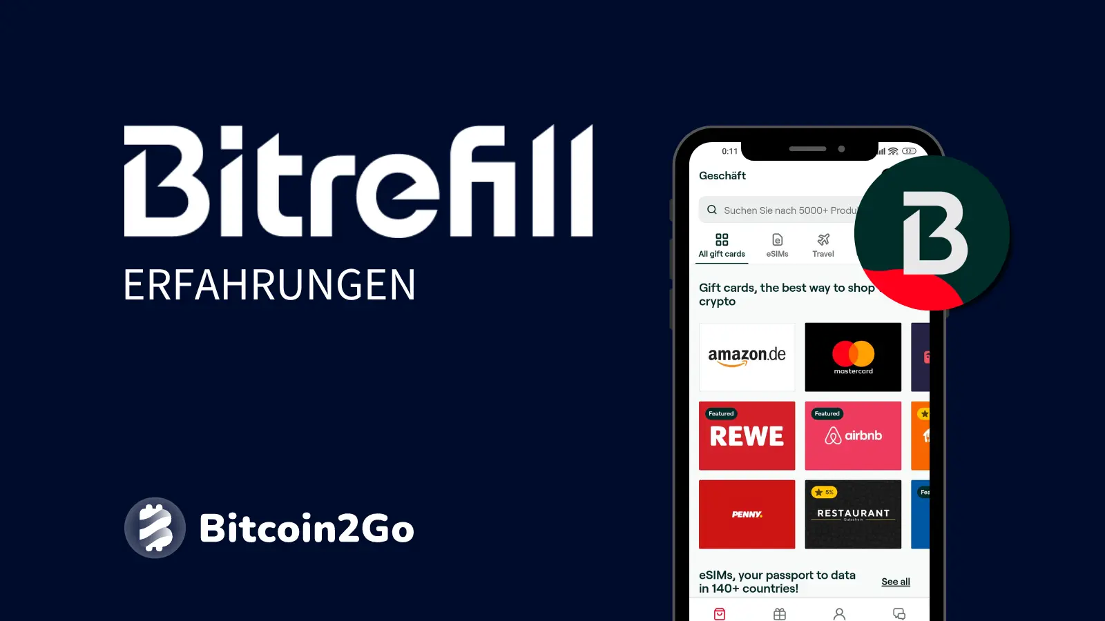 Bitrefill Test & Erfahrungen » Gutscheine mit Krypto kaufen