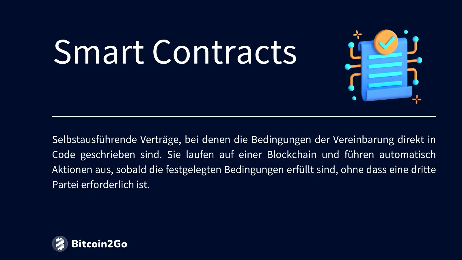 Smart Contracts Erklärung