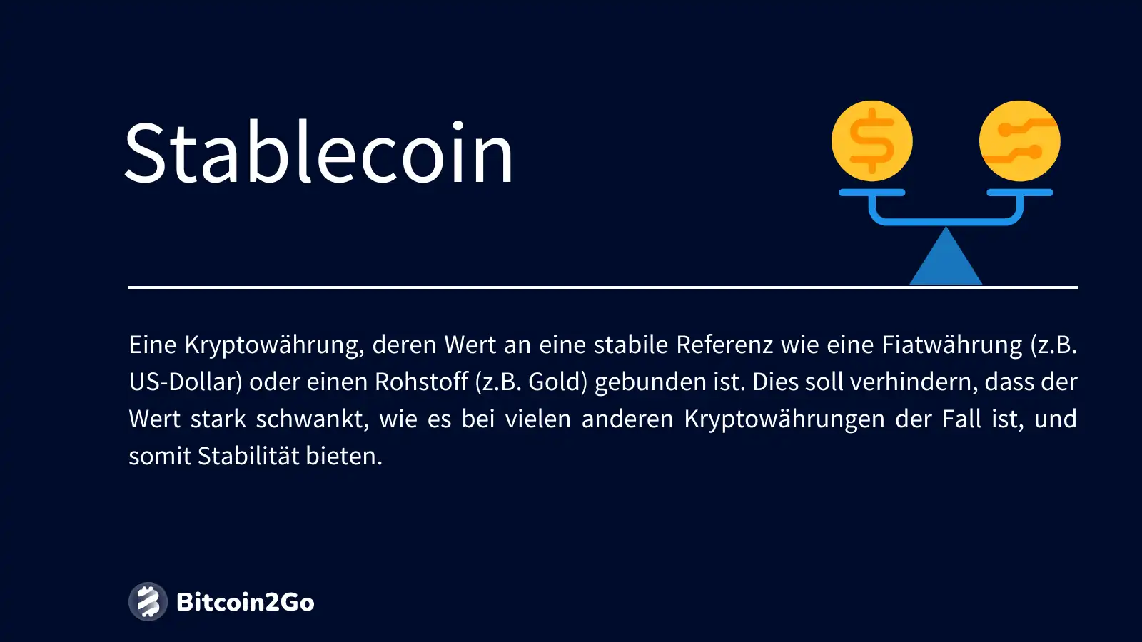 Stablecoins Erklärung