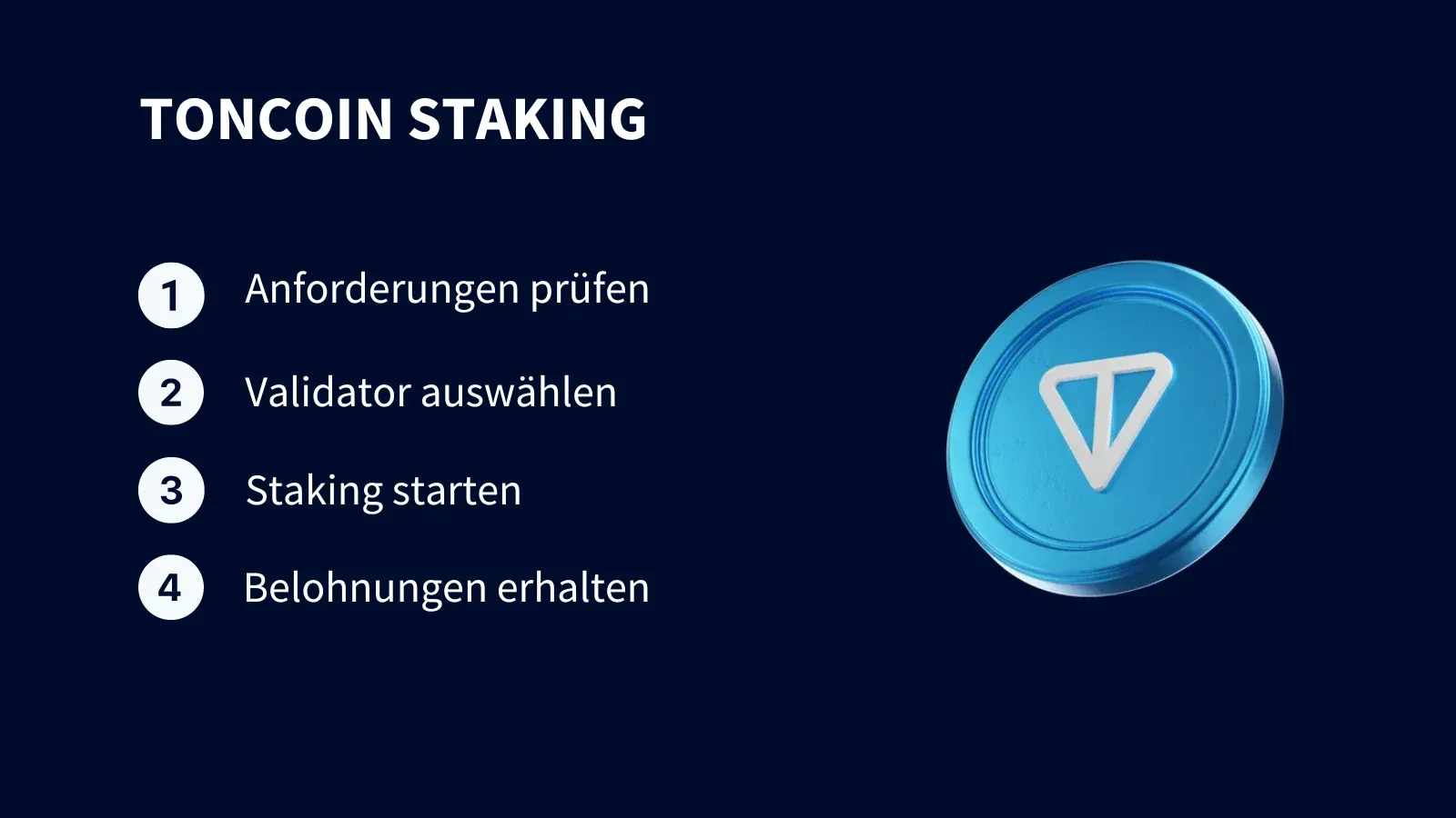 Toncoin Staking Darstellung