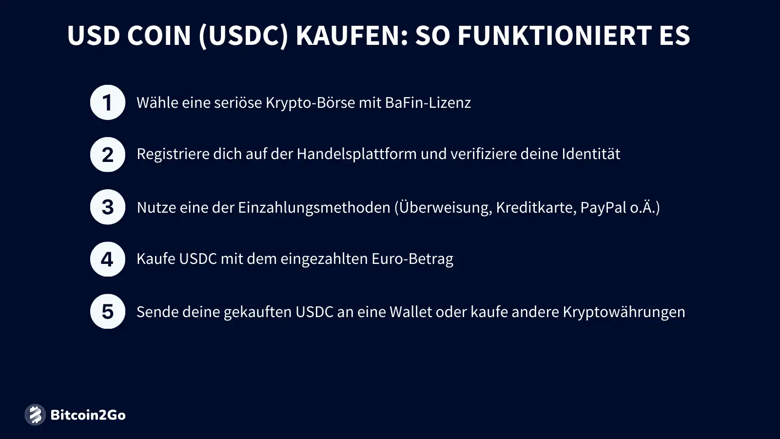 USDC Kaufanleitung