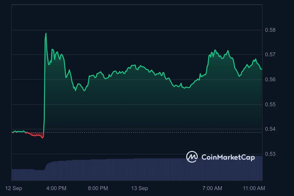 XRP Kurs Tagestrend 13. September 2024