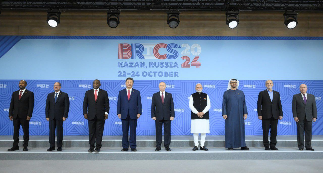 Die Präsidenten der BRICS-Staaten zum Auftakt des Gipfels, Quelle: MFA Russia