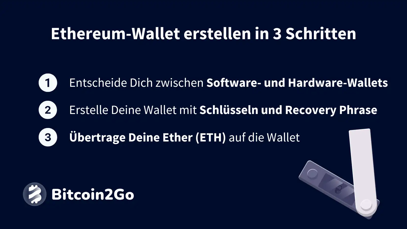 Ethereum-Wallet erstellen in 3 Schritten