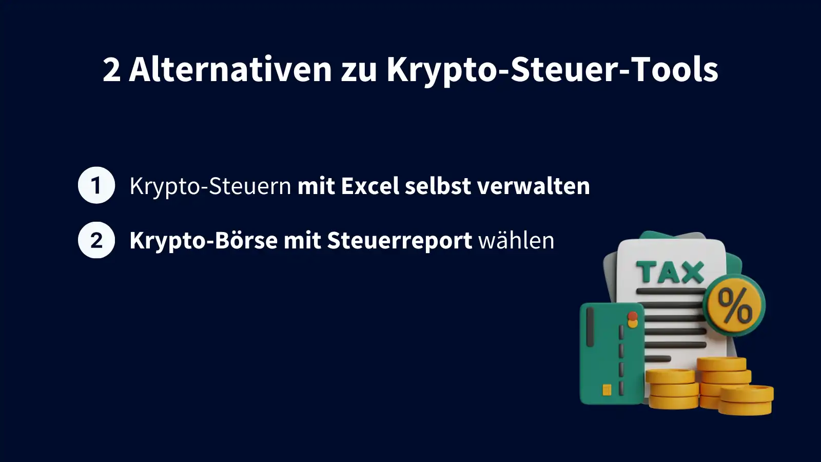 Alternativen zu Krypto-Steuer-Tools