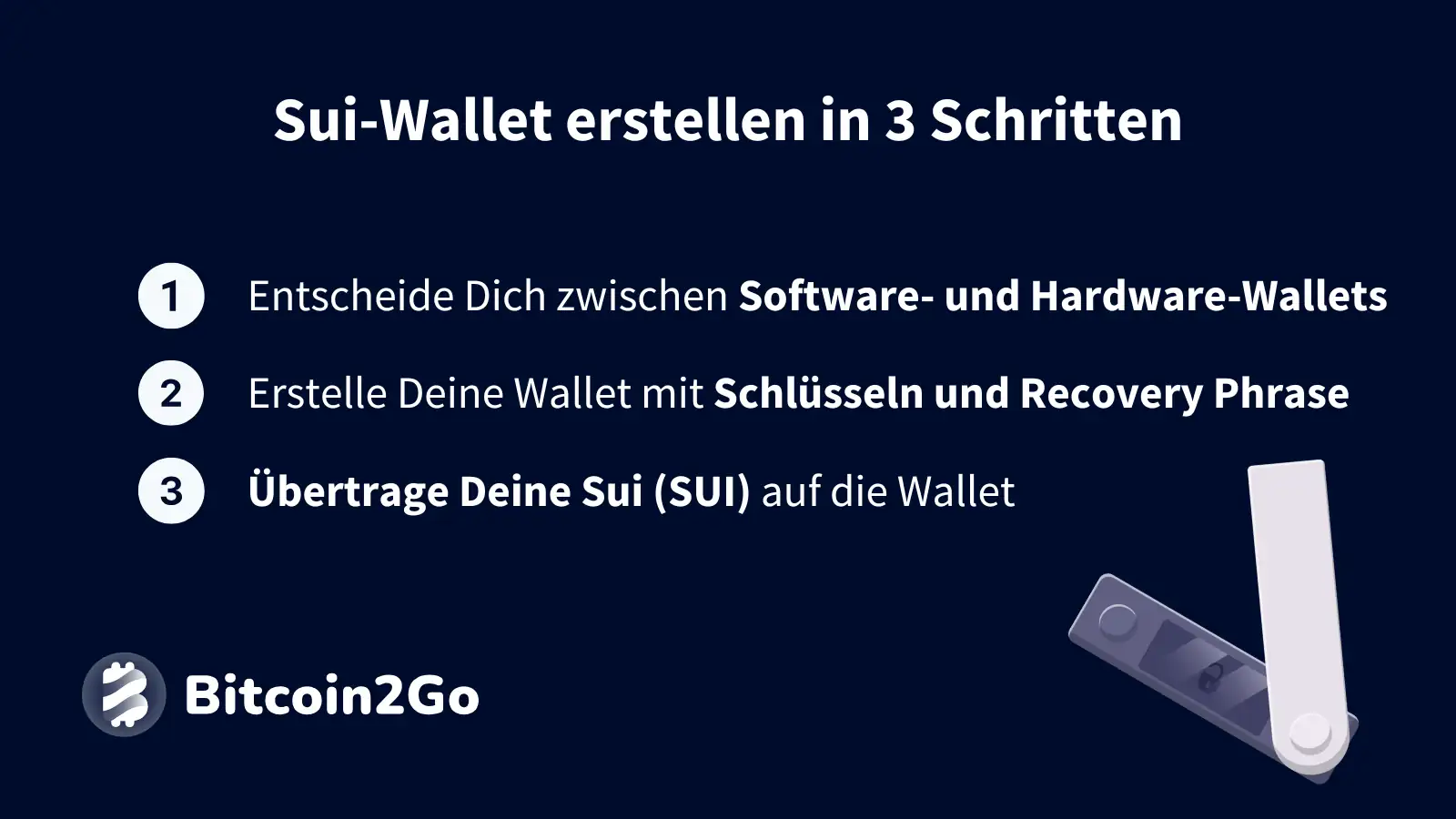 Sui-Wallet erstellen in 3 Schritten