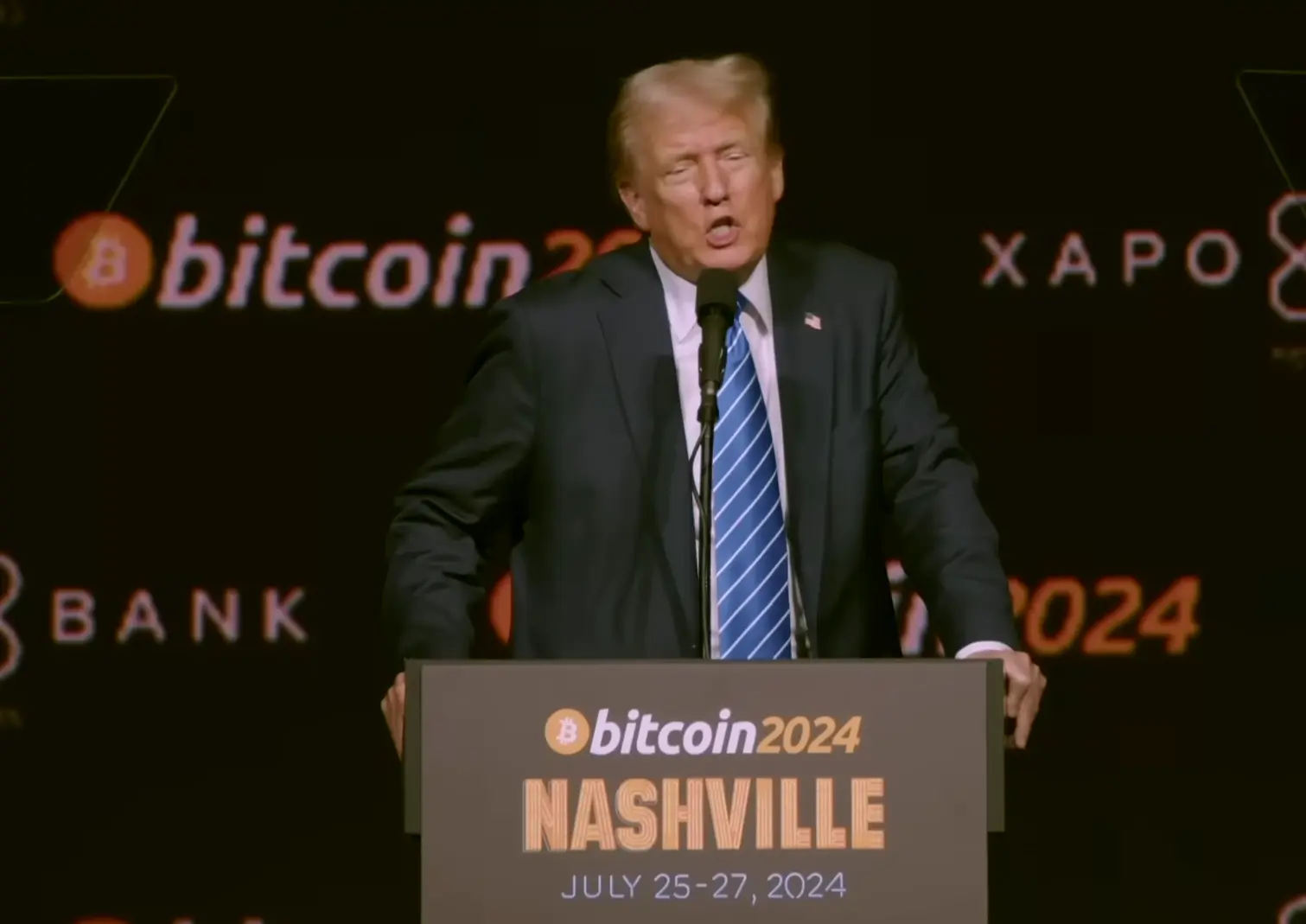 Trump Rede Bitcoin Conference