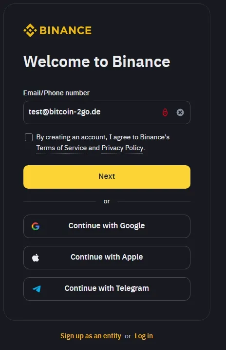 Binance Konto einfach erstellen