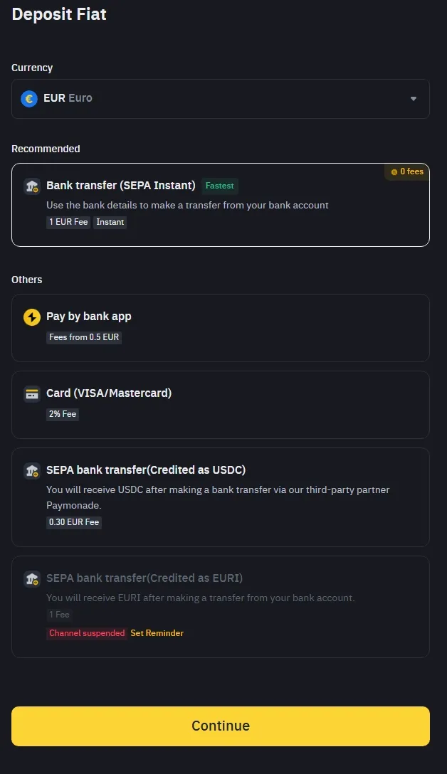 Binance Geld einzahlen: Möglichkeiten