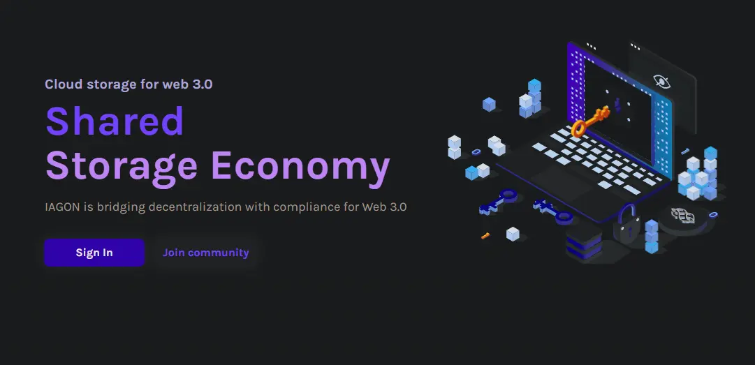 Iagon - Shared Storage Economy, Quelle: iagon.com