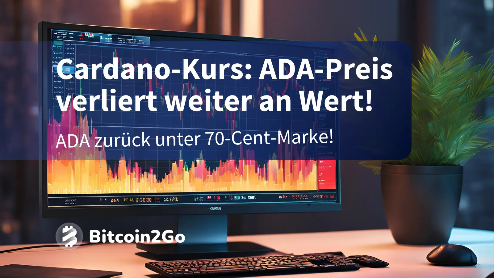 Cardano-Kurs: ADA crasht unter 70 Cent! Wie tief geht es noch?