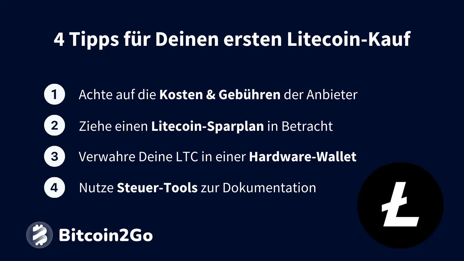 4 Tipps für den ersten LTC-Kauf