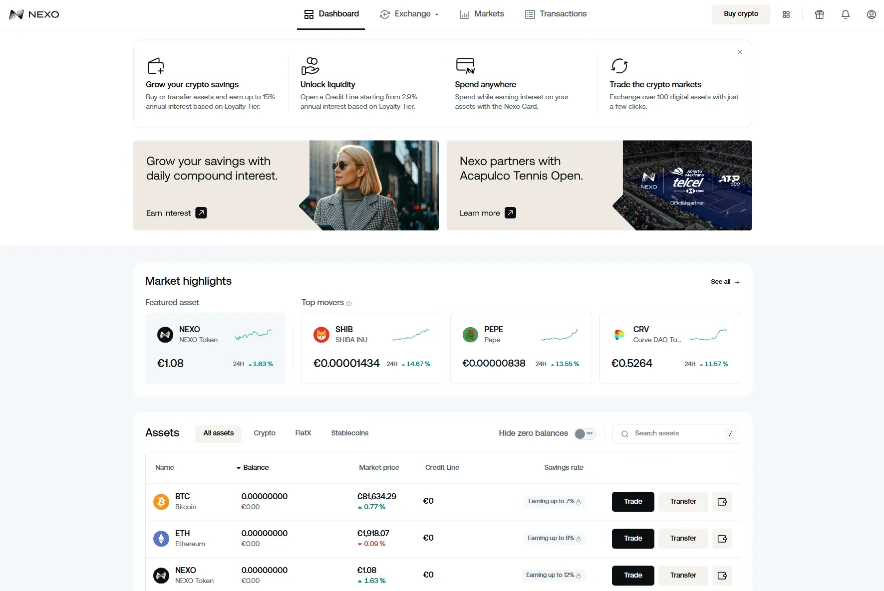 Nexo Benutzererfahrung im Test