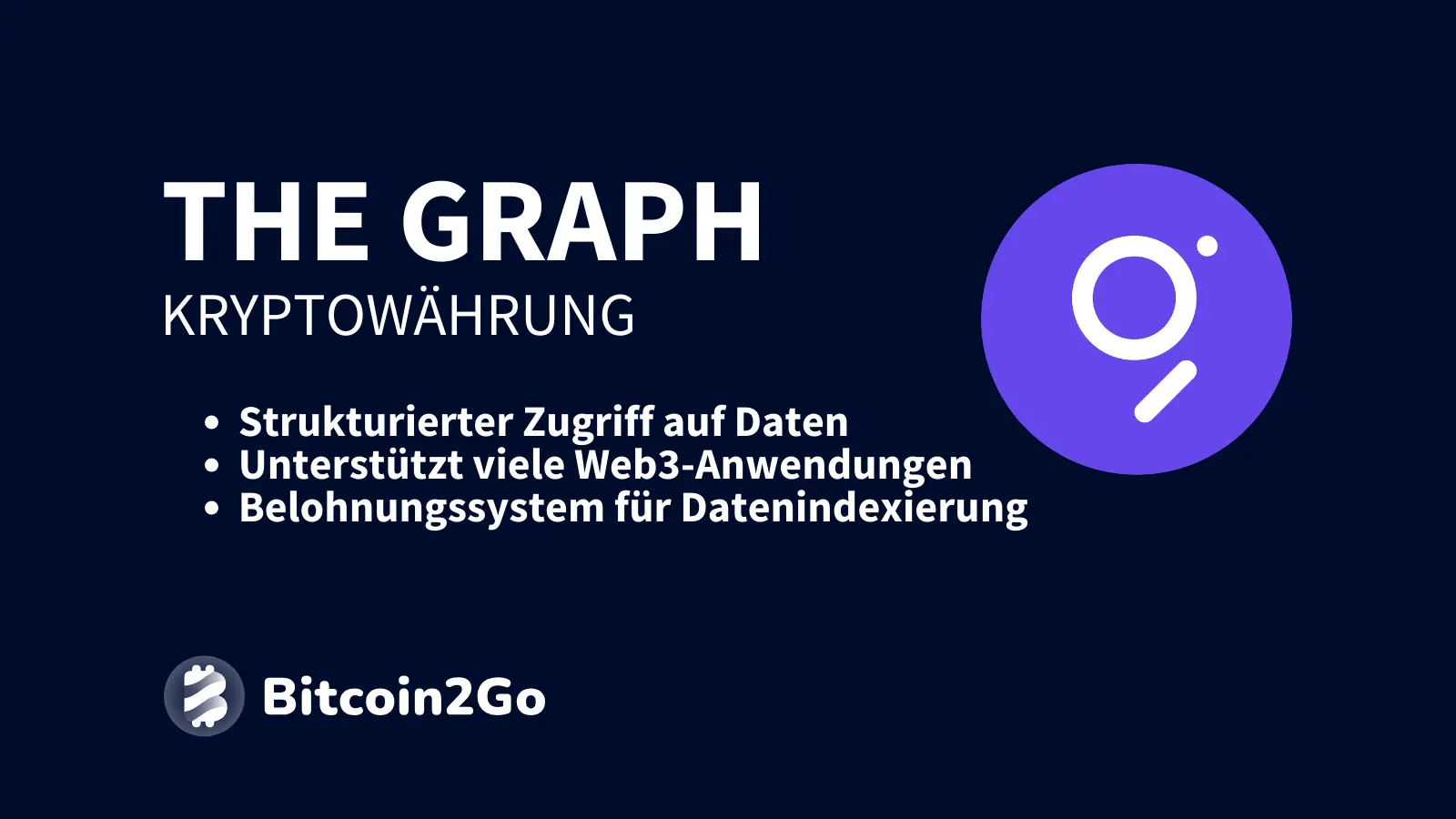 The Graph ist ein Protokoll, das Blockchain-Daten effizient auffindbar und nutzbar macht und so die Grundlage für viele Web3-Anwendungen schafft.