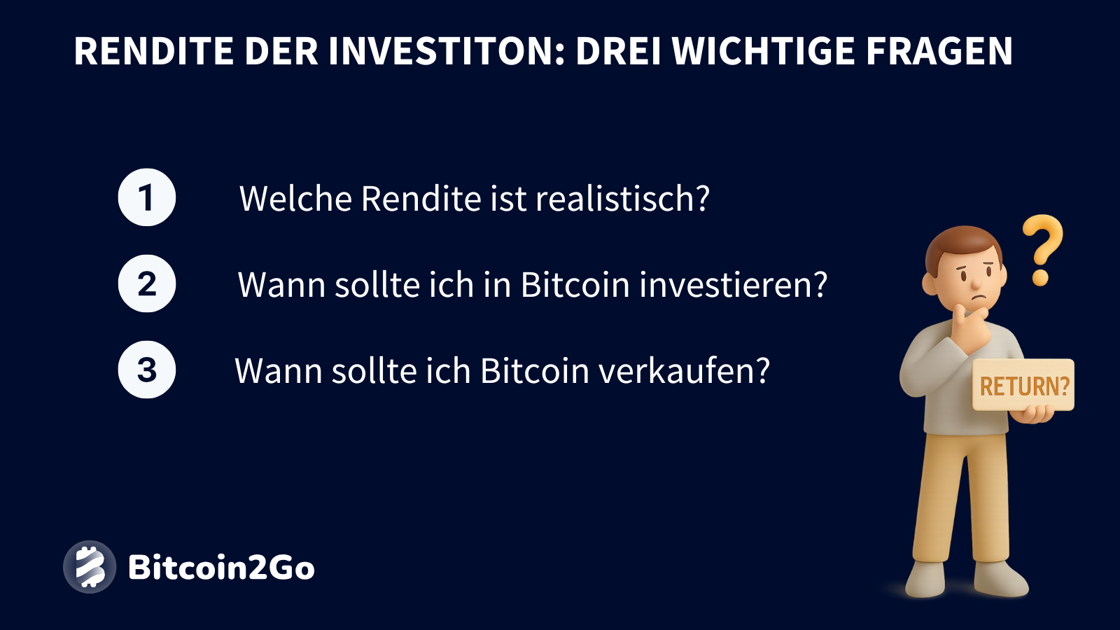Drei wichtige Fragen bei der Bitcoin-Investition mit 50 Euro