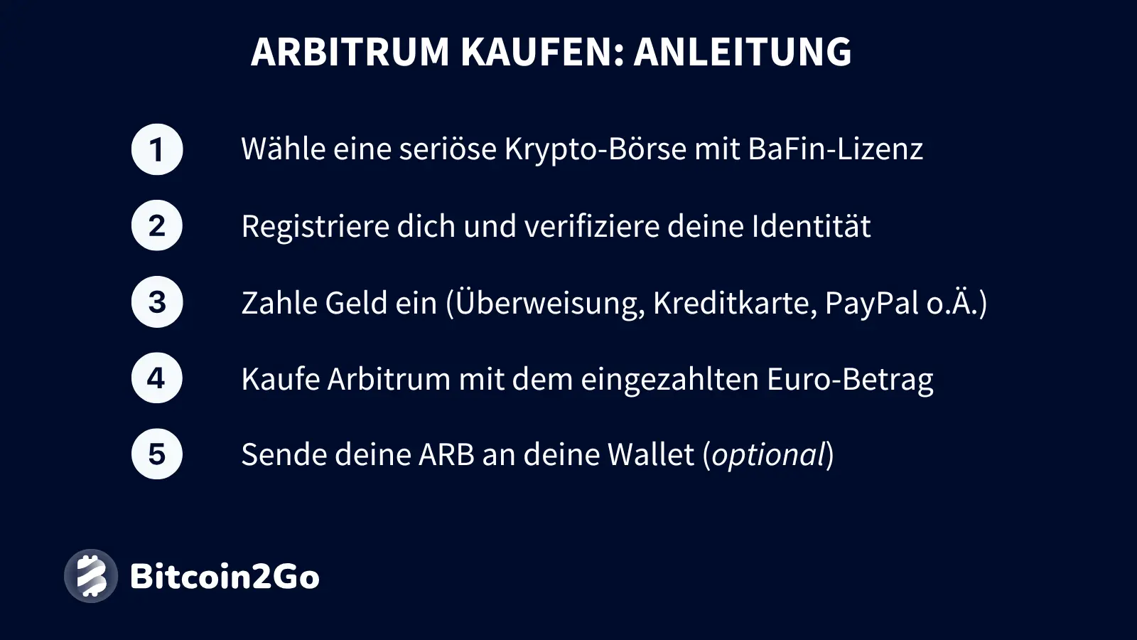 Wie kaufe ich Arbitrum? - Schritt-für-Schritt-Anleitung