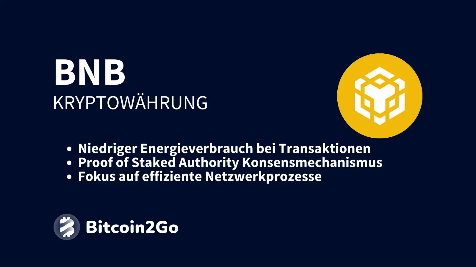 BNB trägt zu einer effizienteren und umweltfreundlicheren Nutzung der Blockchain-Technologie bei.