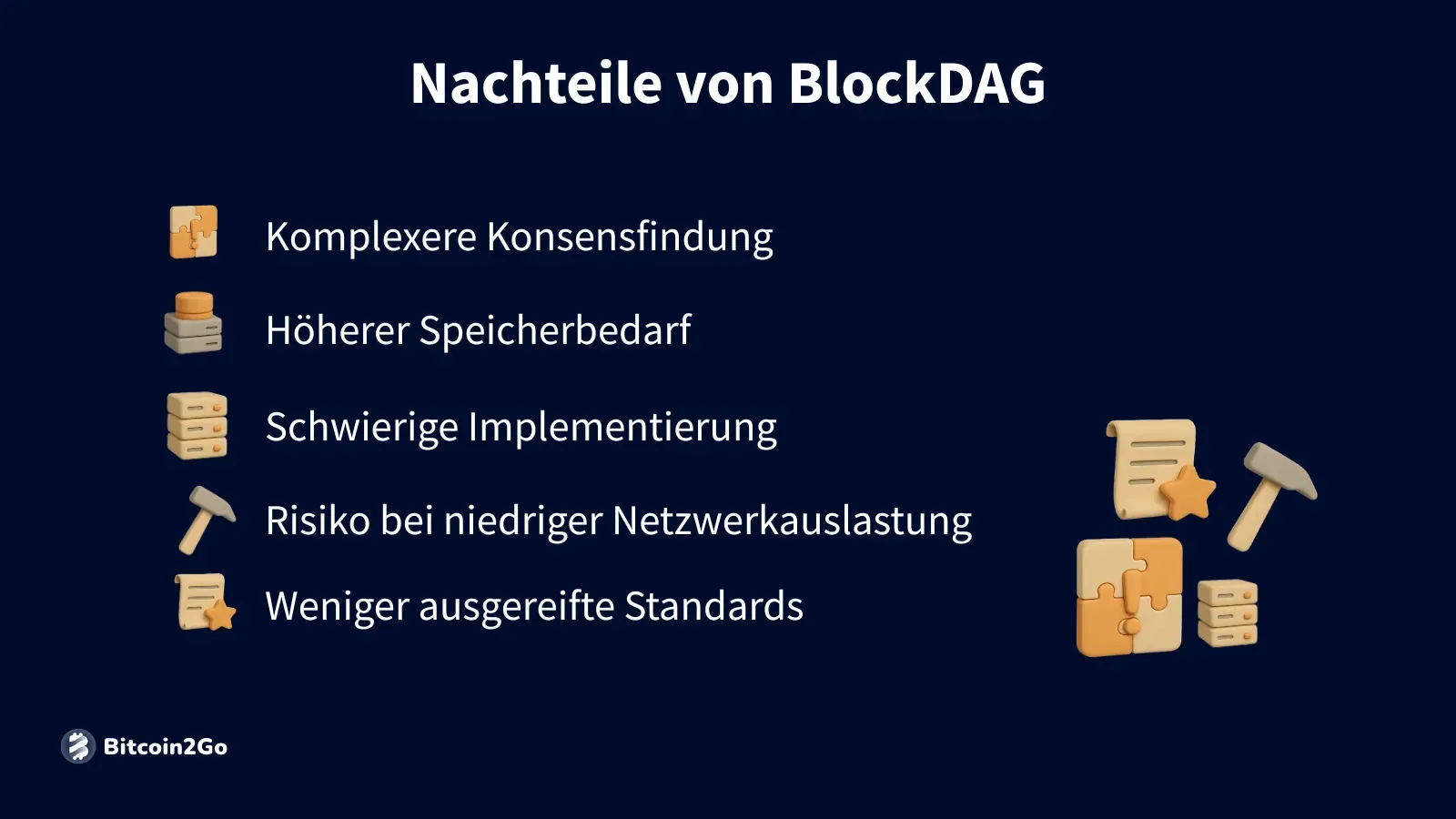 Risiken und Schwächen der BlockDAG Technologie.