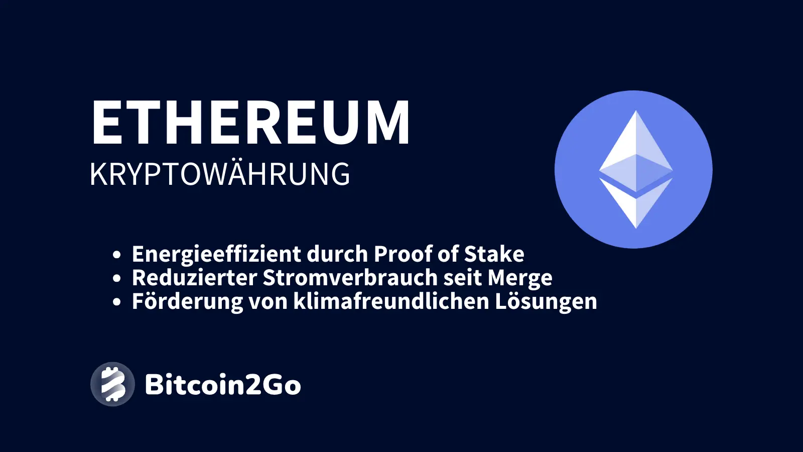 Seit Ende 2022 gibt es kein Ethereum-Mining mehr, wodurch weniger Energie verbraucht wird.