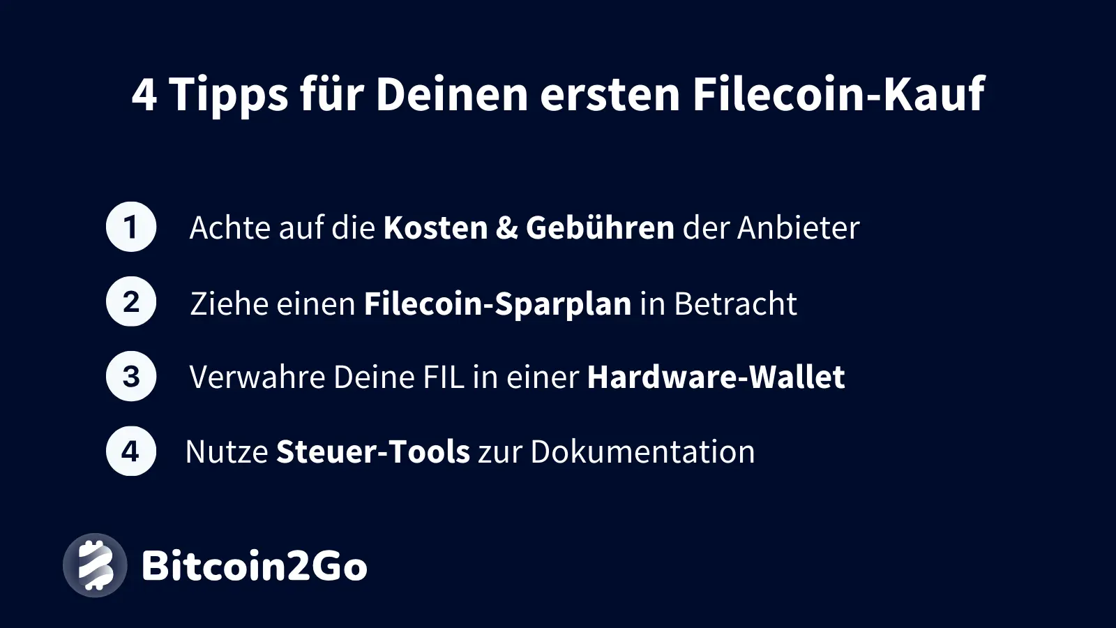 Tipps & Tricks beim Kauf der FIL Kryptowährung