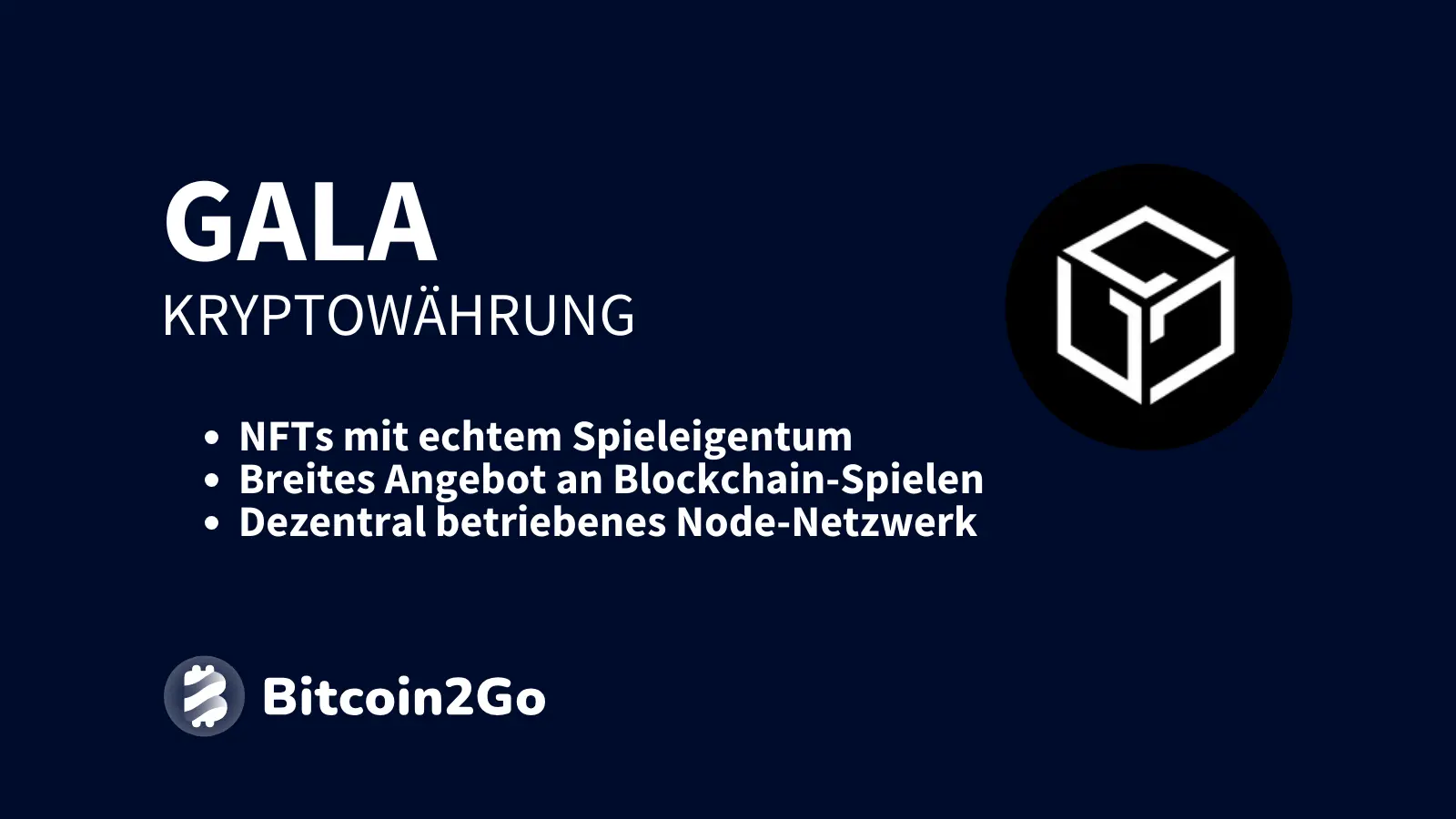 Der native Token des Netzwerks, GALA, dient als zentrales Element innerhalb des Gala-Ökosystems.