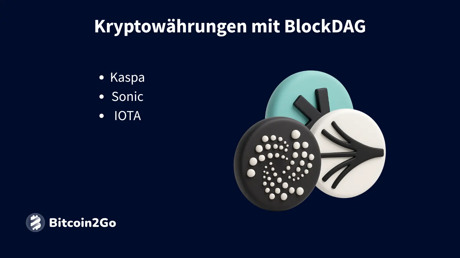 Liste von BlockDAG-basierten Kryptowährungen.