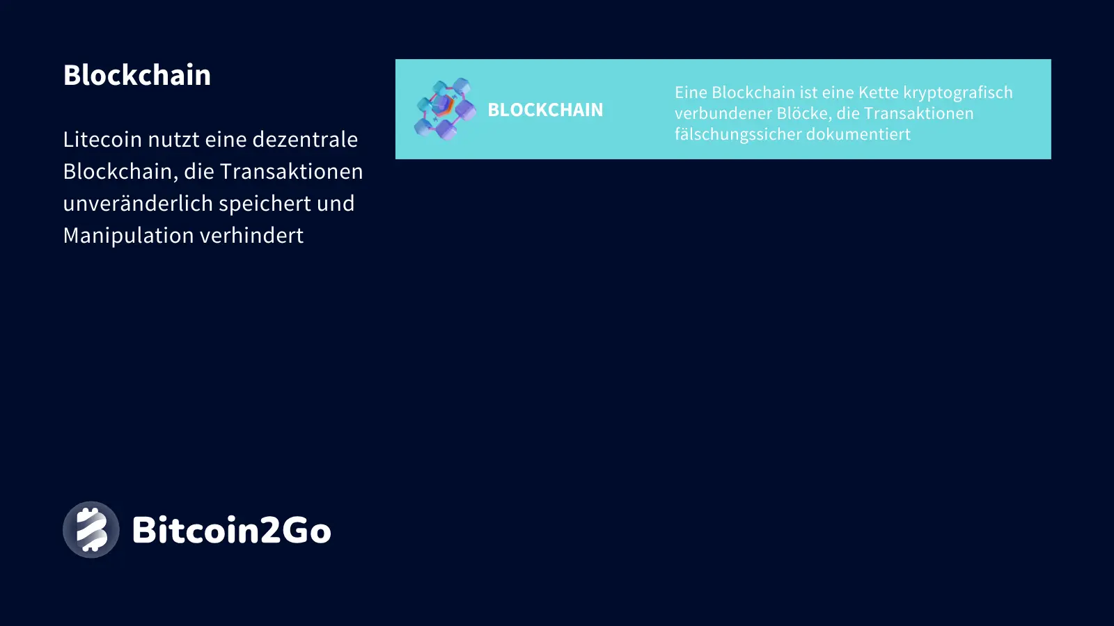 Erklärung Blockchain bei Litecoin