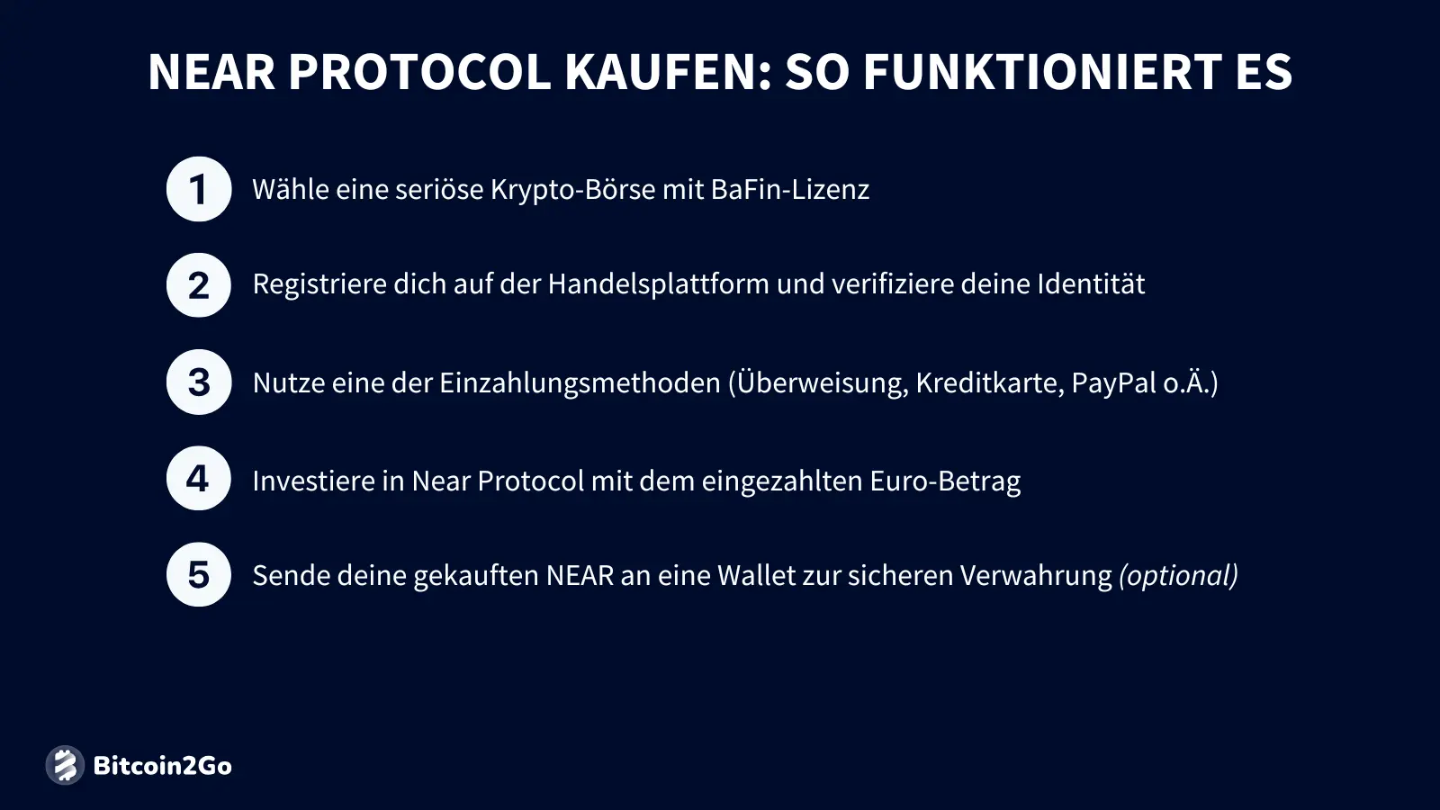 Near Protocol Kaufanleitung