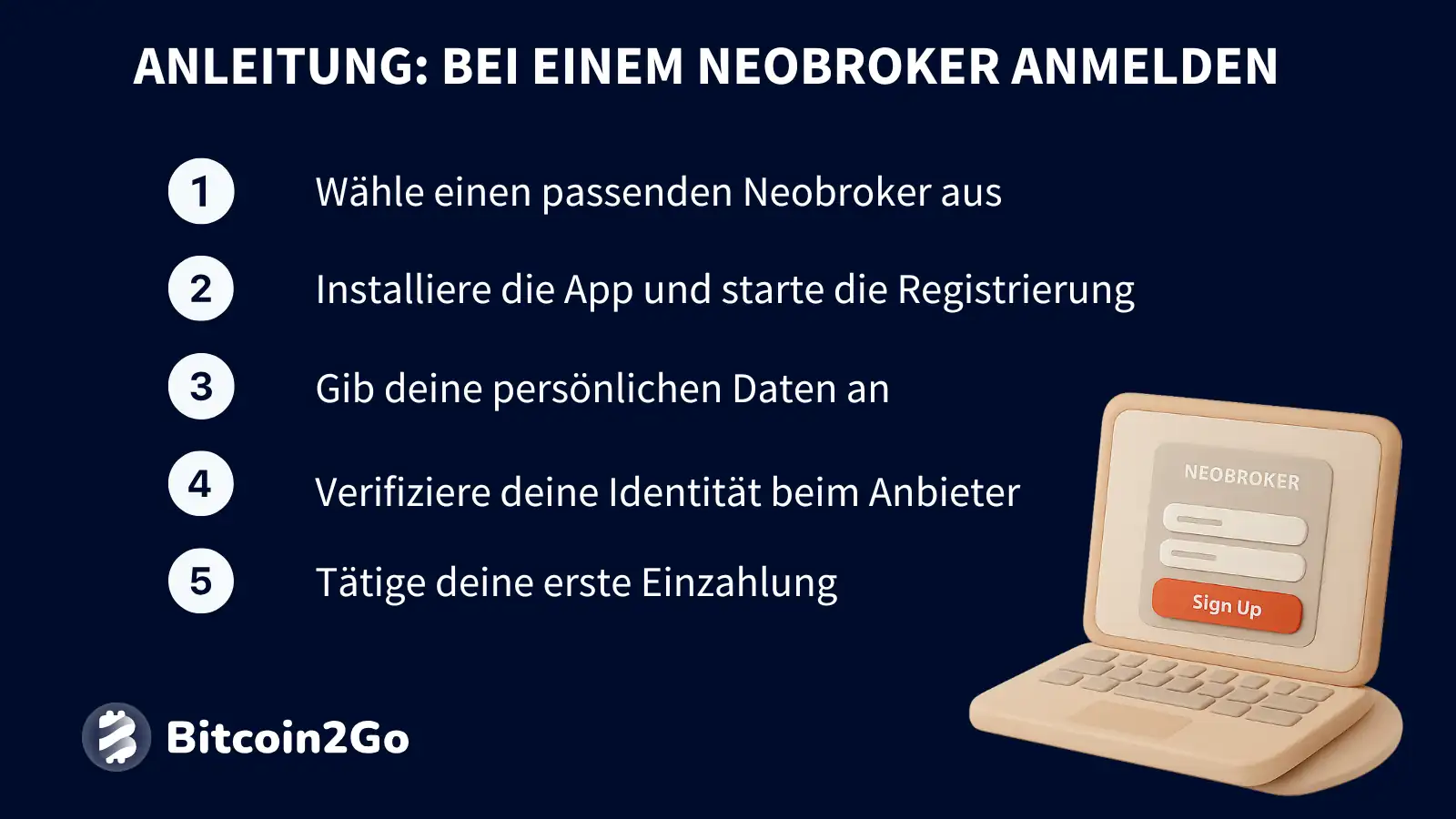 Anleitung: Anmeldung bei einem Neobroker