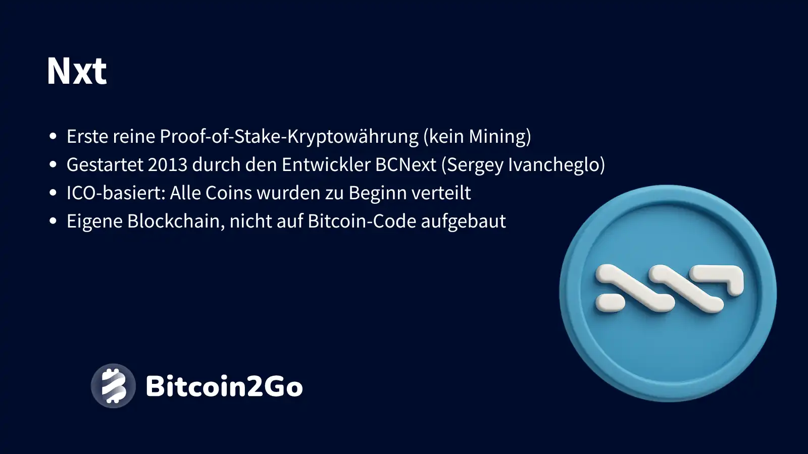 Infos zur Kryptowährung Nxt
