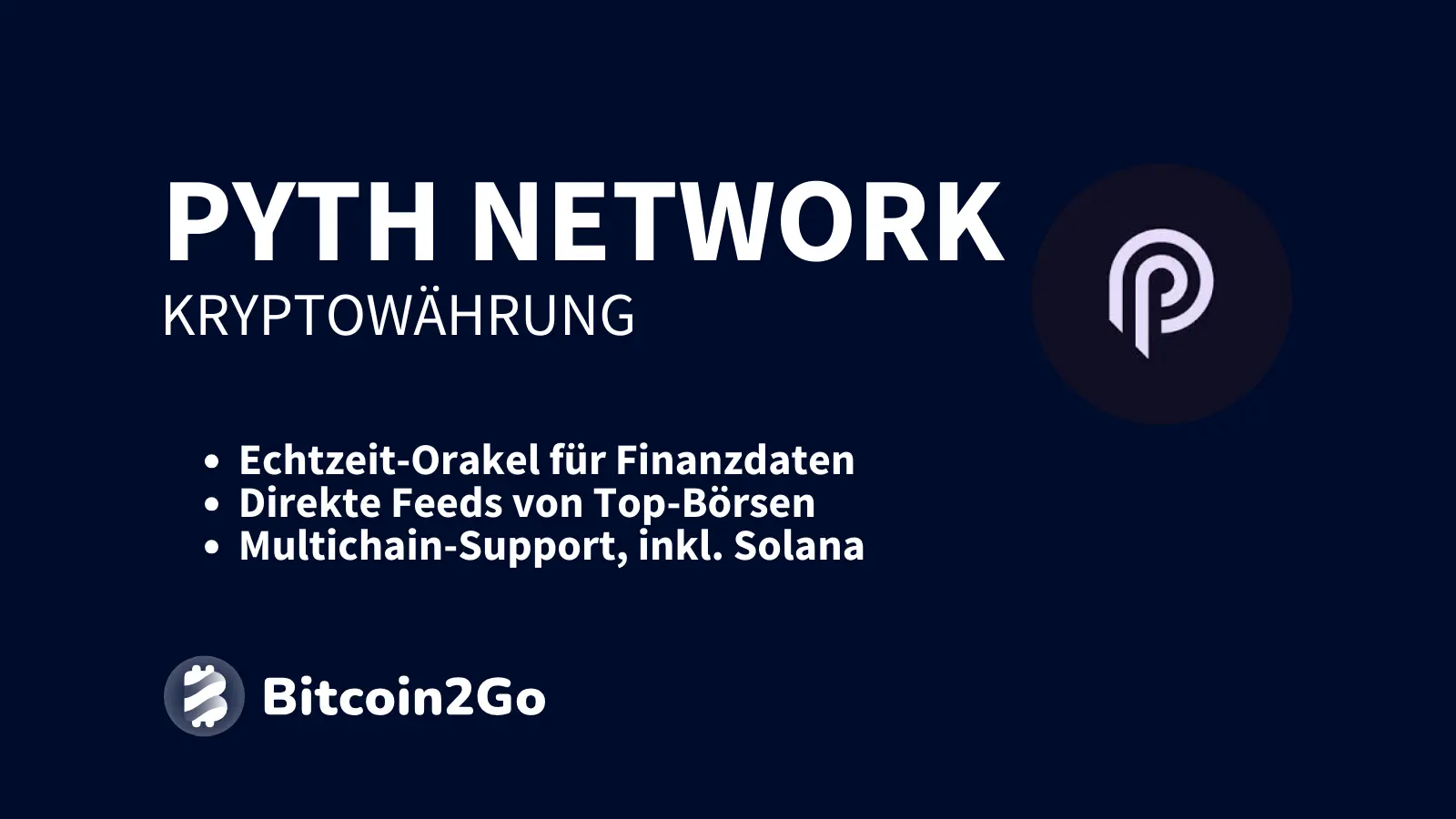 Pyth Network unterstützt über 40 Blockchains, einschließlich Solana, und wird von bedeutenden Marktteilnehmern wie Jane Street und CBOE unterstützt.