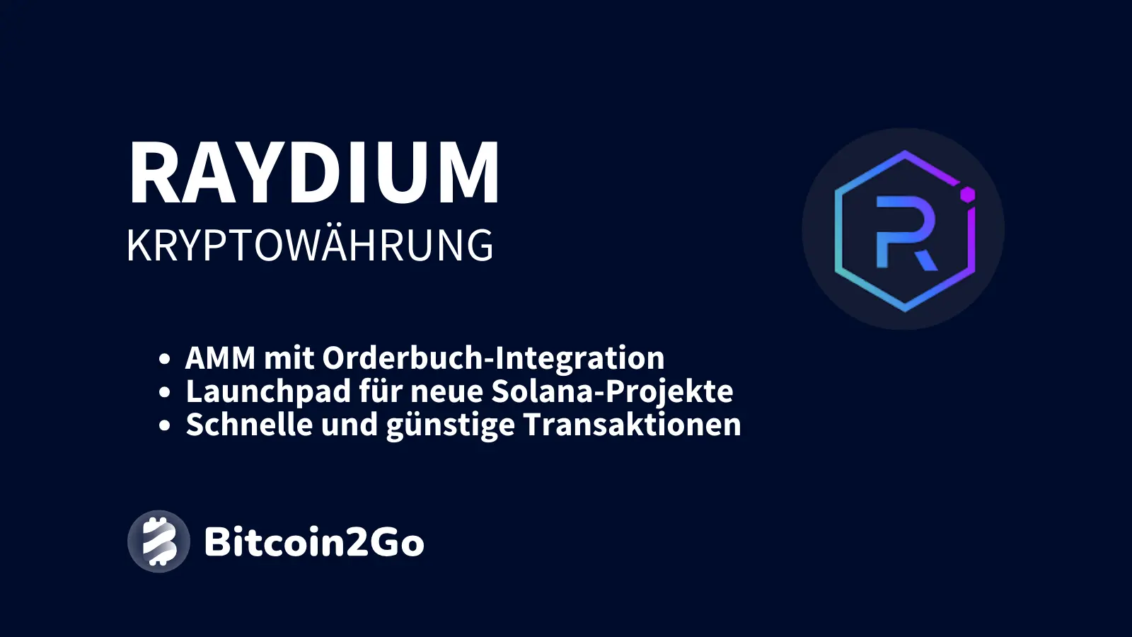 Raydium kombiniert die Vorteile einer klassischen DEX mit der Liquidität und Transparenz eines zentralisierten Systems.