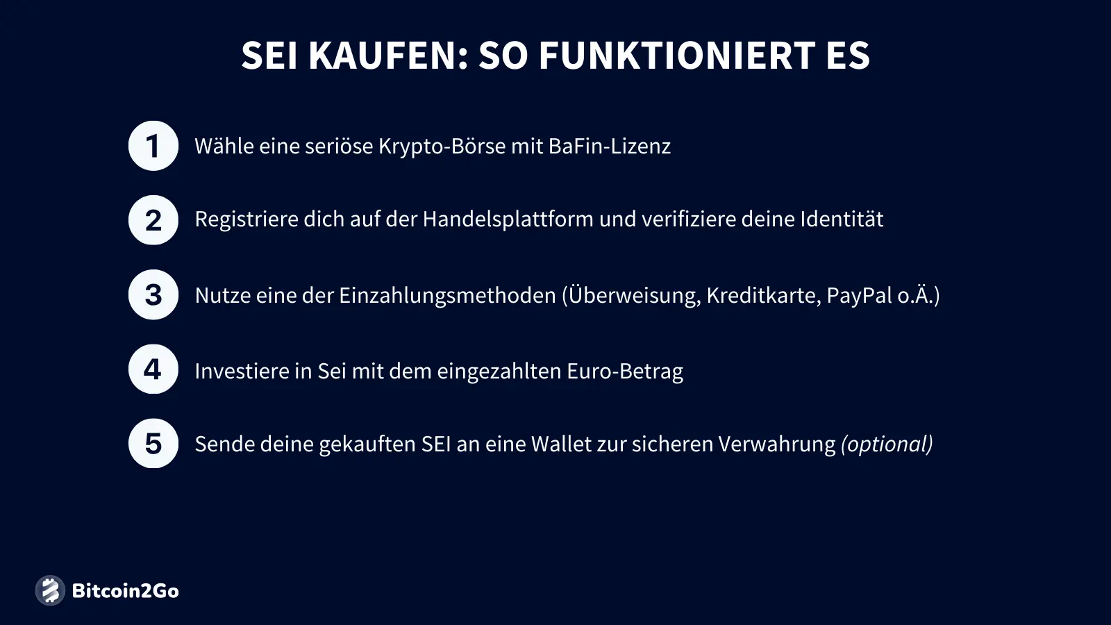 Sei Kaufanleitung