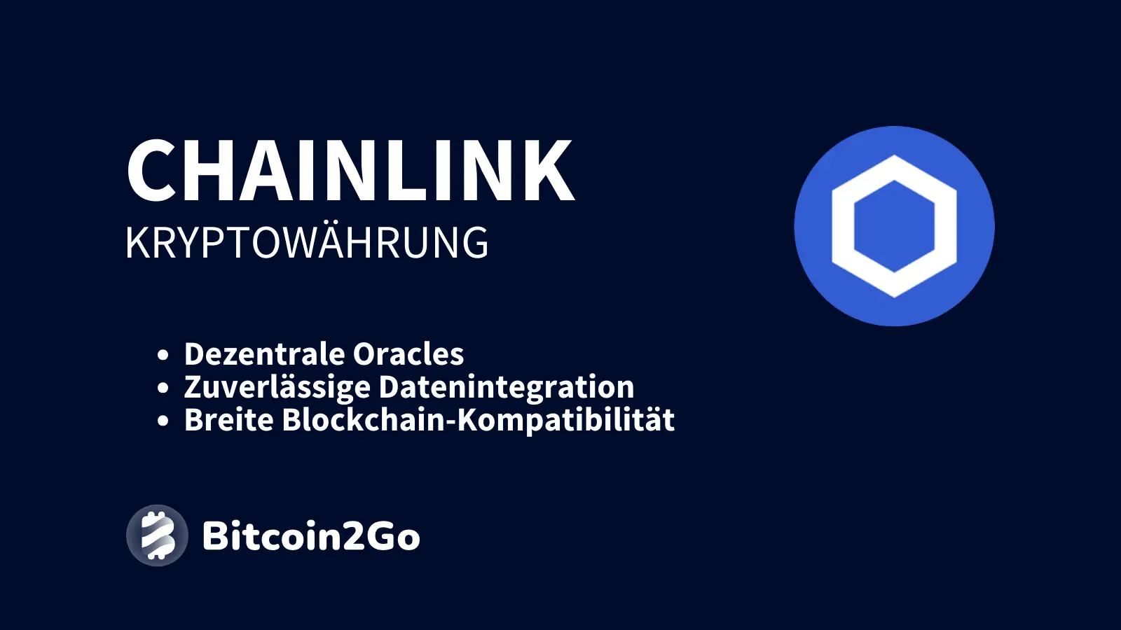 Infografik zu Chainlink mit den wichtigsten Merkmalen